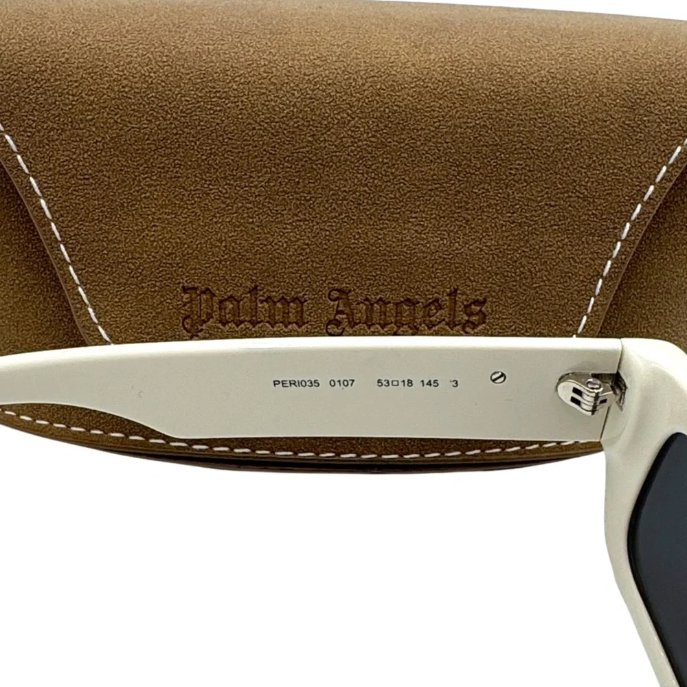 Palm Angels Sutter Sunglasses - White / Dark Grey (PERI035 0107)